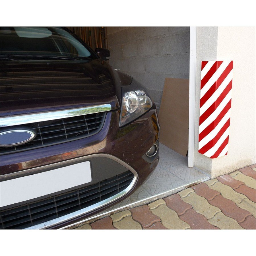 1 Mousse De Protection D'angle Rouge Et Blanche Pour Voiture 73 Cm Viso Pu7325rb