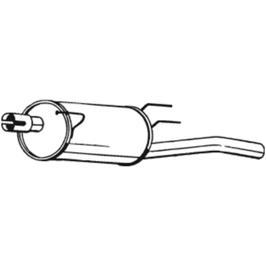 Silencieux Arrière Bosal 185-627 - Compatible Opel Combo 1.3 CDTI, 1.7 DTI, Etc. (références 5852165, 13220575...)