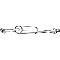POLMO Silencieux Arrière Pour NISSAN JUKE - Pot D'échappement Arrière Compatible Modèles 2010-2013
