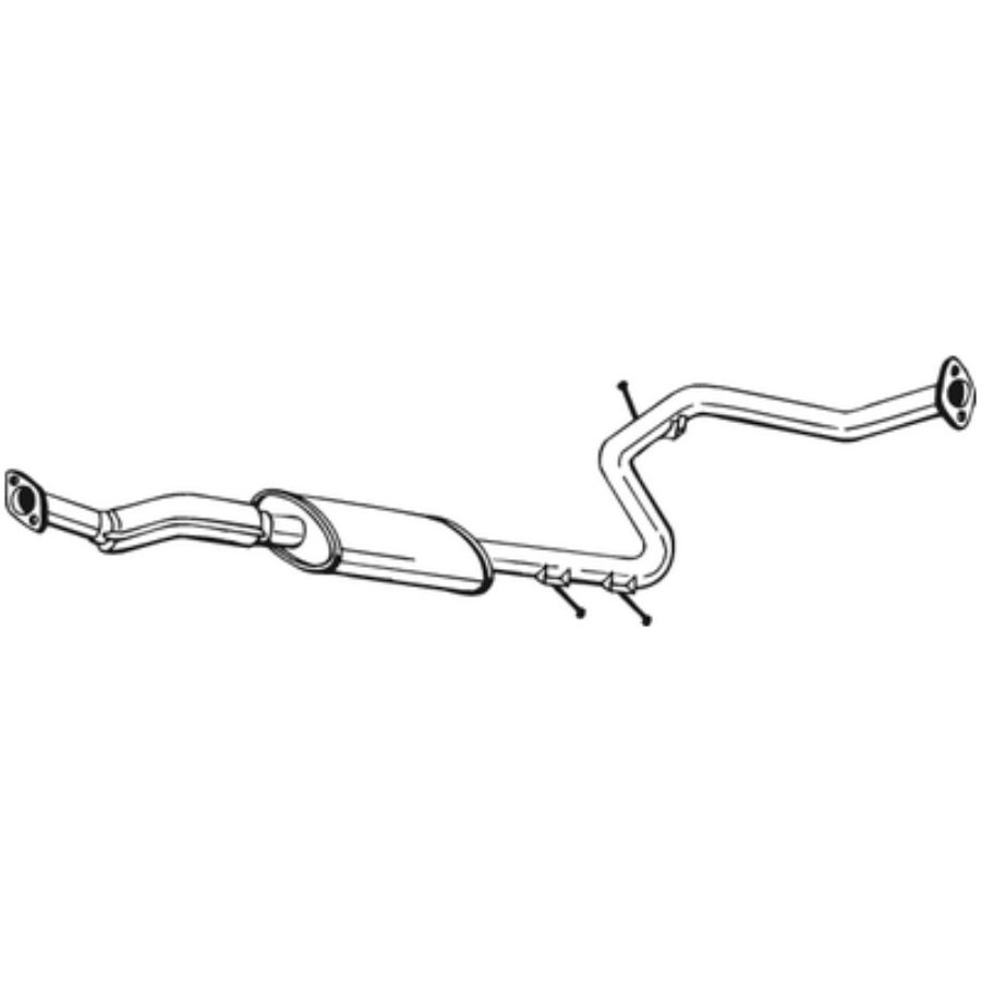 Silencieux Central Bosal 284-431 Pour Mercedes Viano Et Vito - Compatible Multiple Modèles CDI