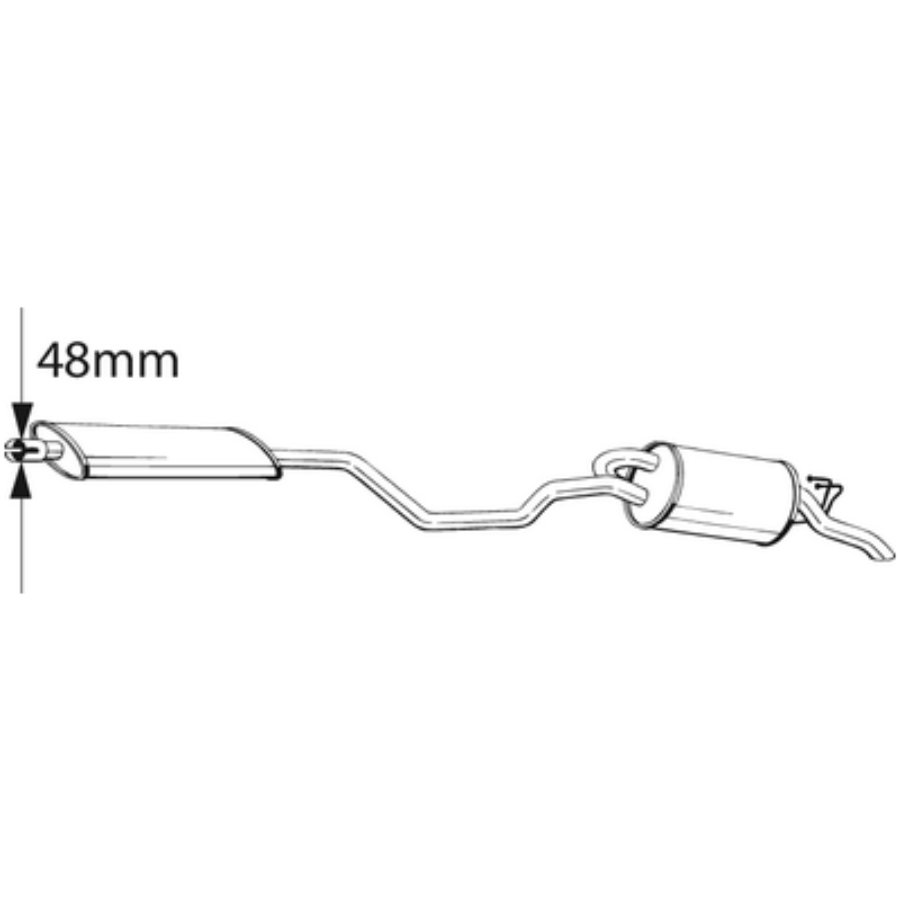 Silencieux Arrière Bosal 287-541