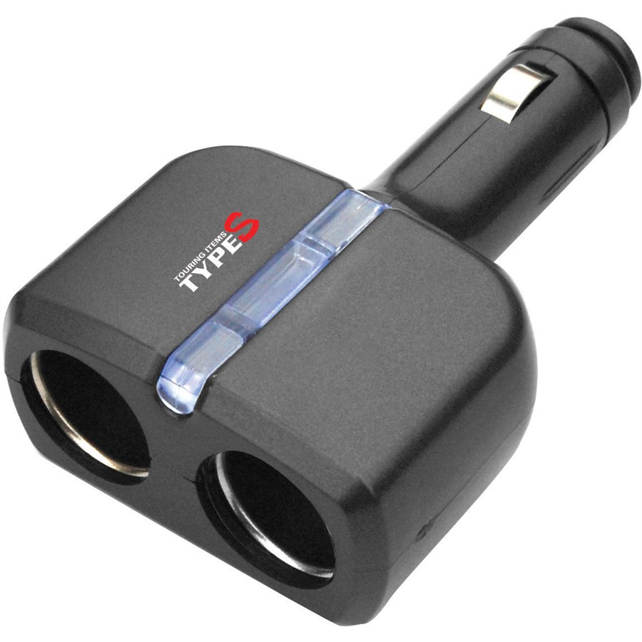 NORAUTO Double Prise Fixe Noir Type S