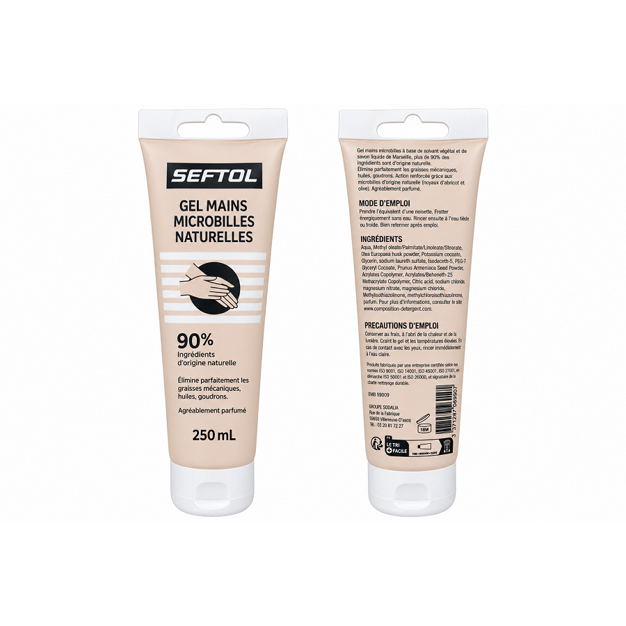 Gel Mains Microbilles Naturelles Tube 250ml