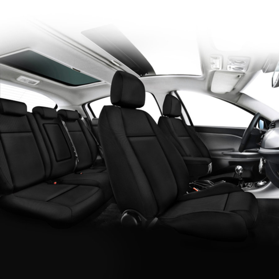 Jeu Complet De Housses Sur Mesure Voiture Bancarel Tissu Metalika Me3