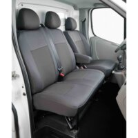 Jeu complet de housses sur mesure spécial utilitaire BANCAREL Tissu Damier DA2