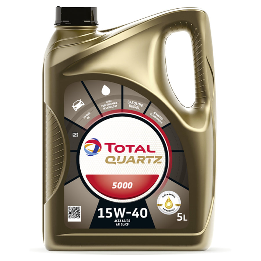 Huile Moteur Totalenergies Quartz 5000 Essence Et Diesel 15w40 5l