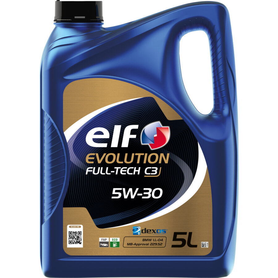 Huile Moteur Elf Evolution Full-tech C3 5w30 Essence Et Diesel 5 L