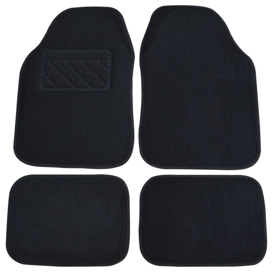 4 Tapis Universel En Moquette Noir Access+