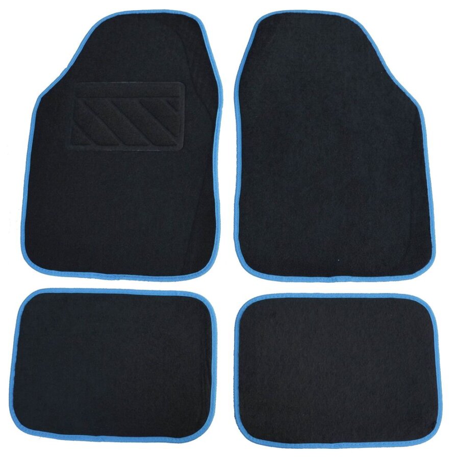 4 tapis universel en moquette noir et bleu ACCESS+ Norauto — free download