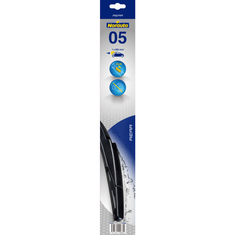 1 Balai D'essuie-glace Arrière Rear Norauto 05 260 Mm