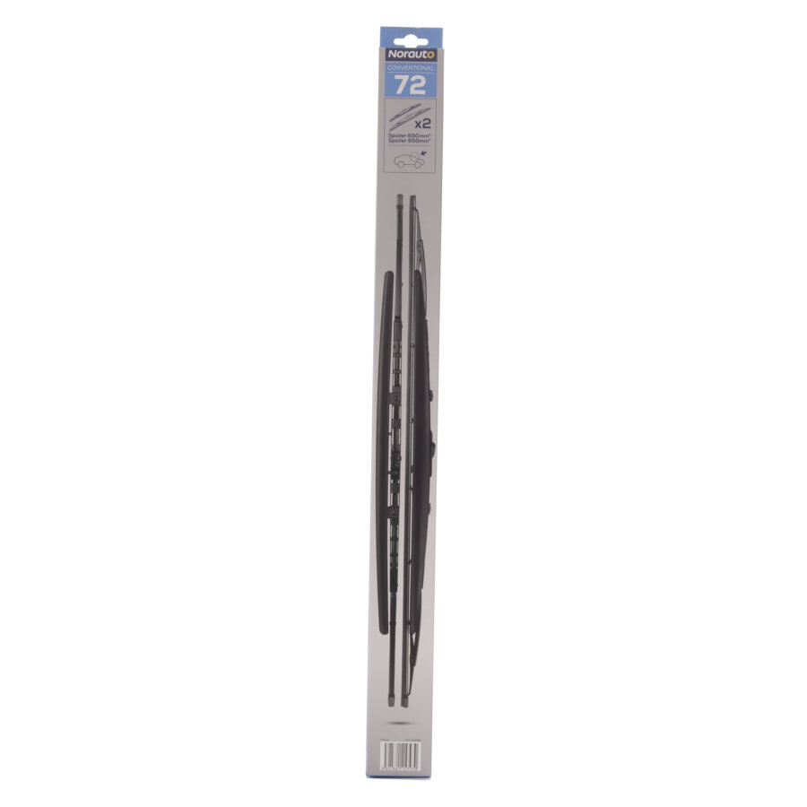 2 Balais D'essuie-glace Norauto Conventional 72 650mm/650mm
