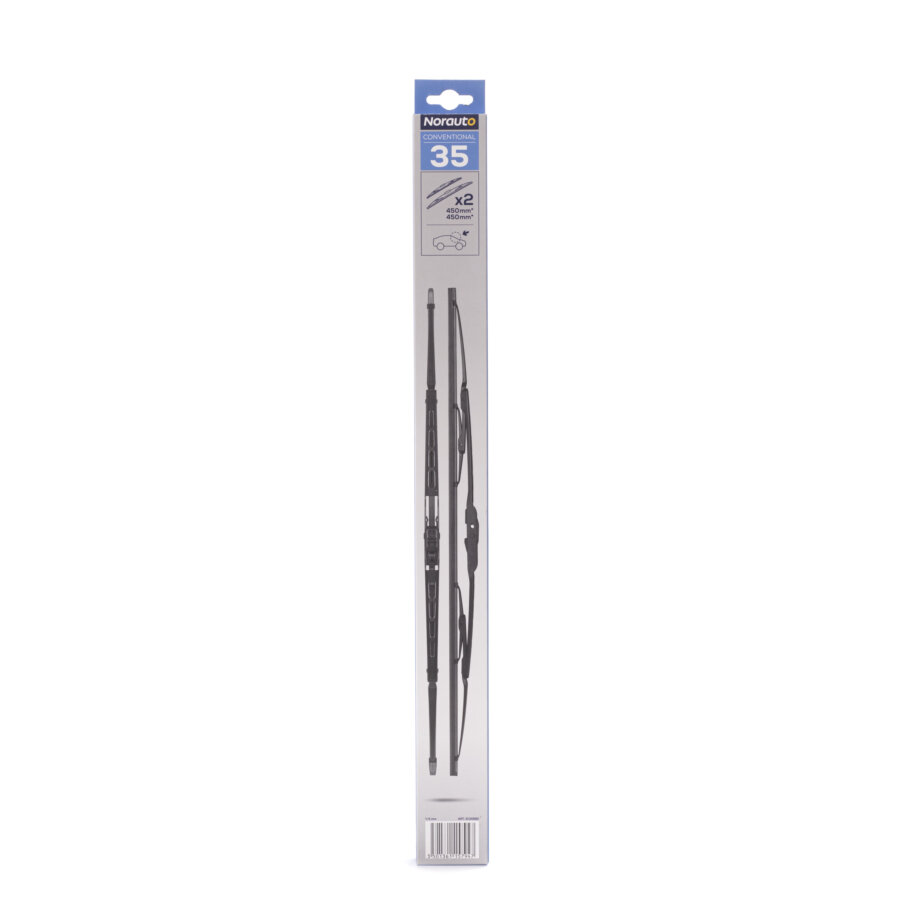 2 Balais D'essuie-glace Norauto Conventional 35 450mm/450mm