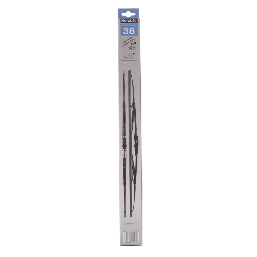 2 Balais D'essuie-glace Norauto Conventional 38 475mm/475mm