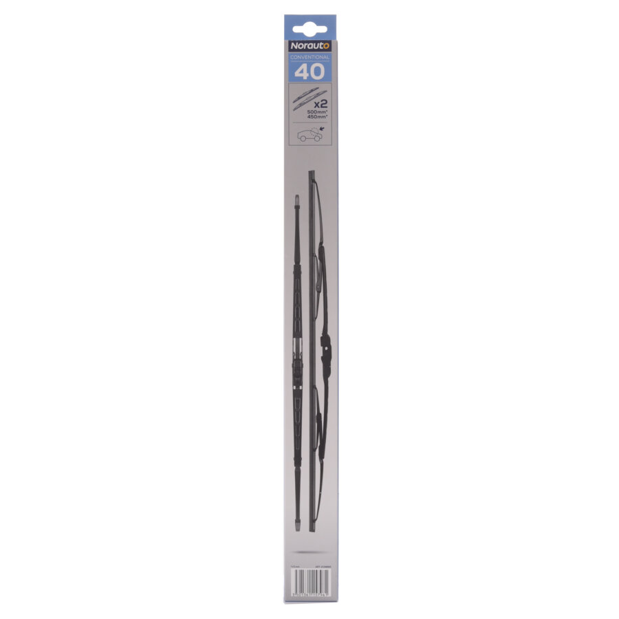 2 Balais D'essuie-glace Norauto Conventional 40 500mm/450mm