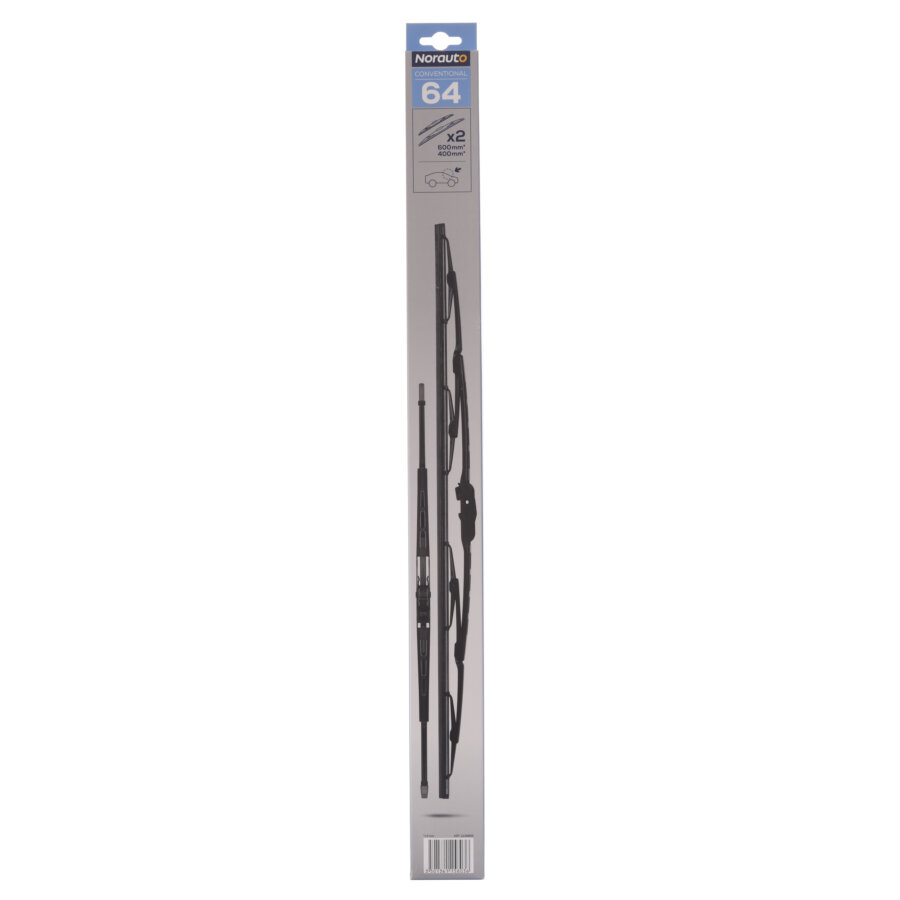 2 Balais D'essuie-glace Norauto Conventional 64 600mm/400mm