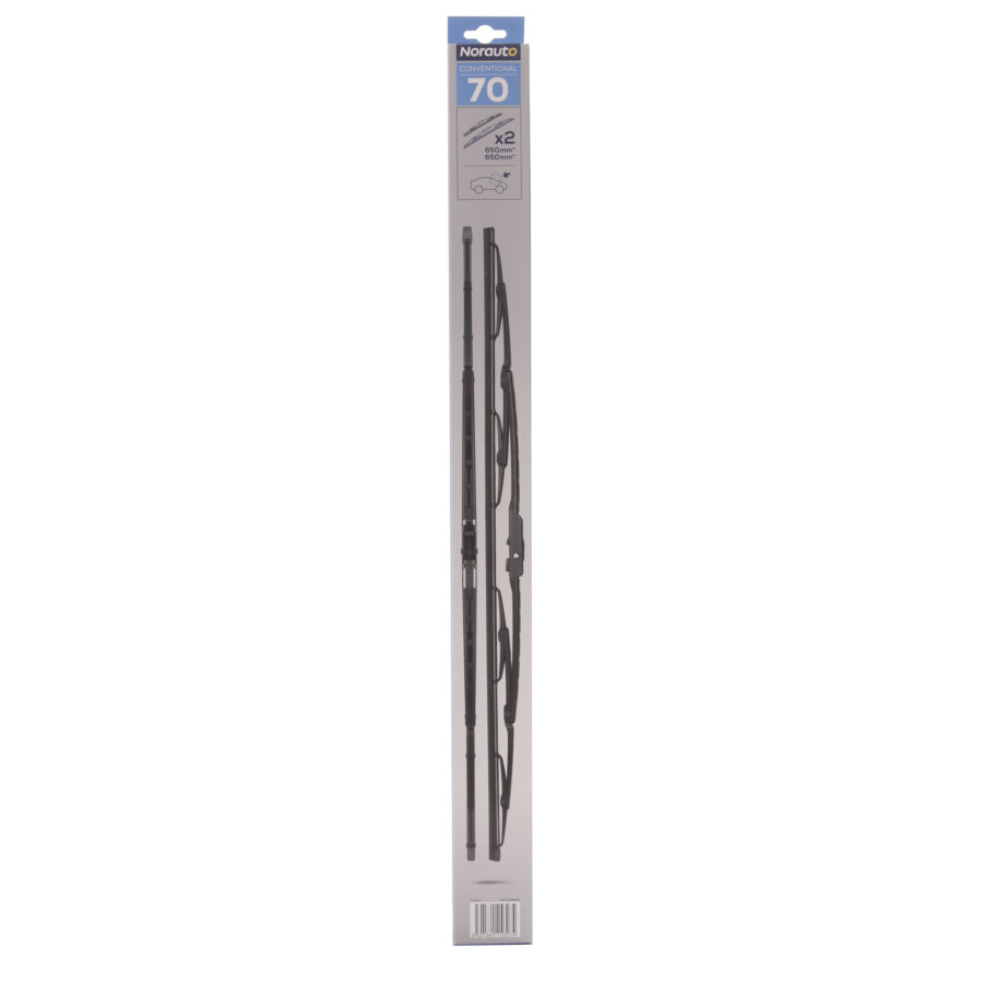 2 Balais D'essuie-glace Norauto Conventional 70 650mm/650mm