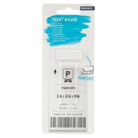 GIRAFEDA 15 Pcs Porte Ticket Voiture Auto-adhésif Clip Ticket Transparent  Porte Ticket Pare Brise en Plastique Clip de Ticket de Parking Porte Billet