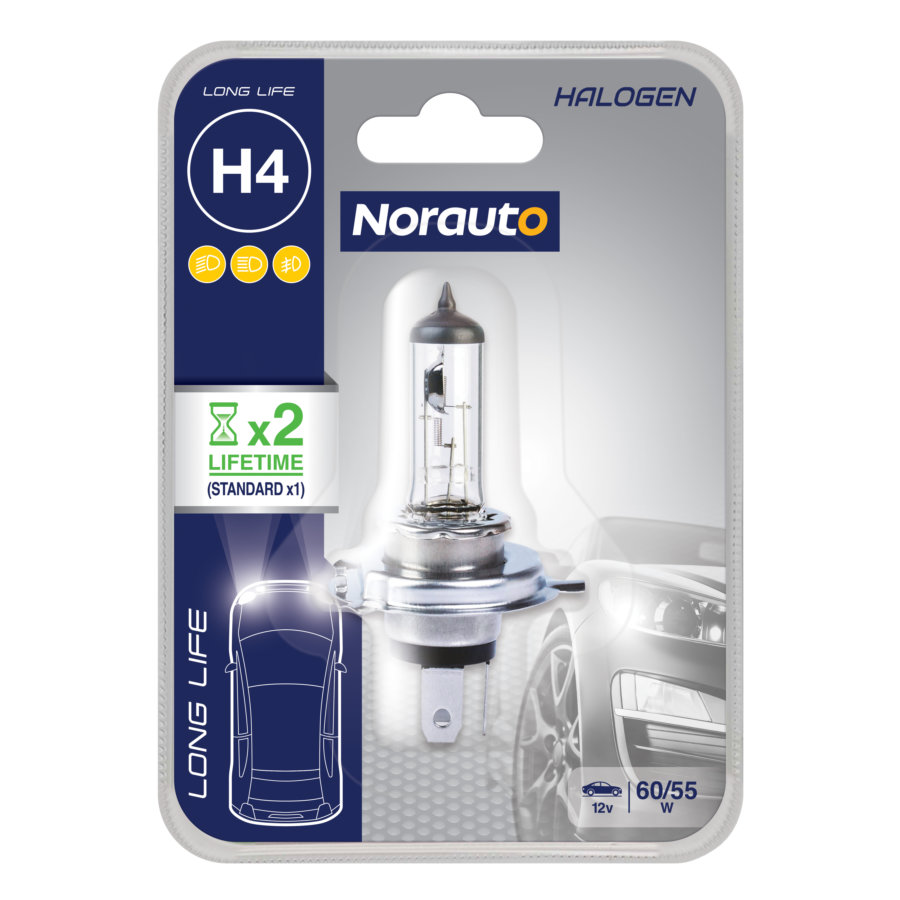 1 Ampoule H4 NORAUTO Longlife - Norauto