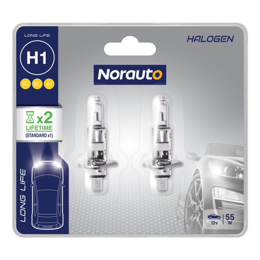 2 Ampoules H1 NORAUTO Longlife - Norauto