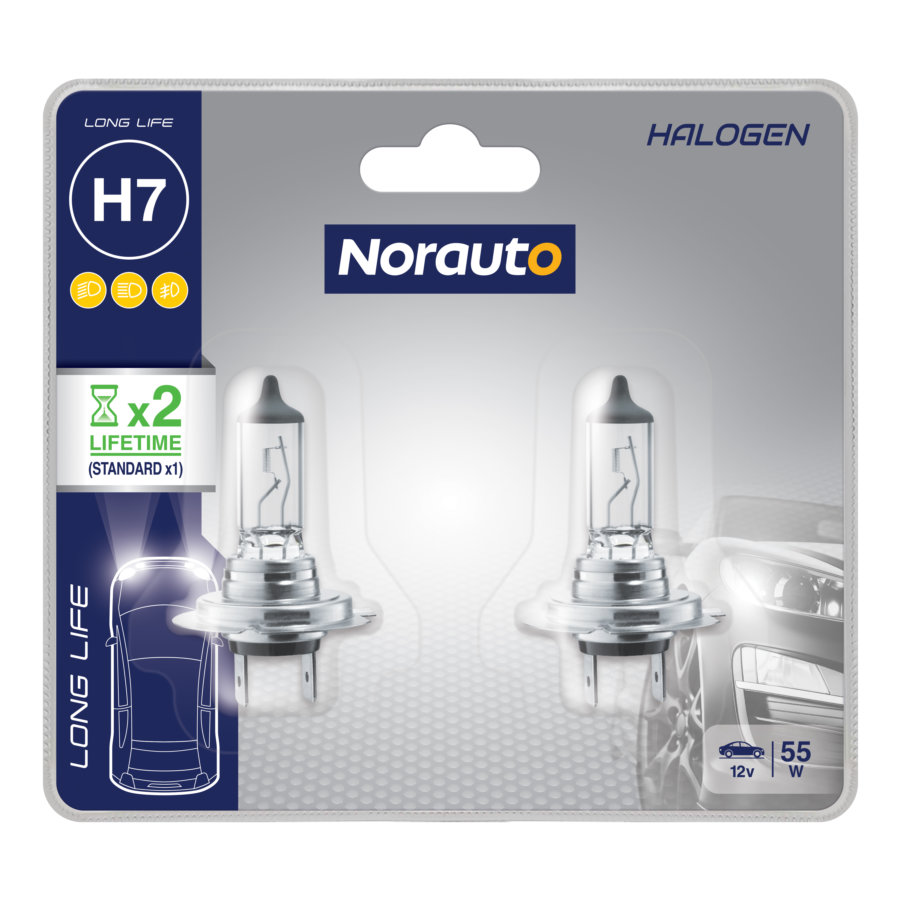 2 Ampoules H7 Norauto Longlife