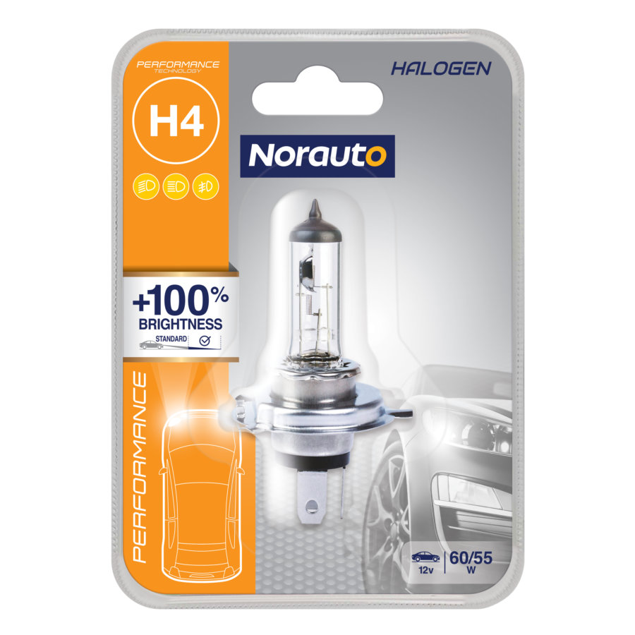 1 Ampoule H4 Norauto Performance +100%