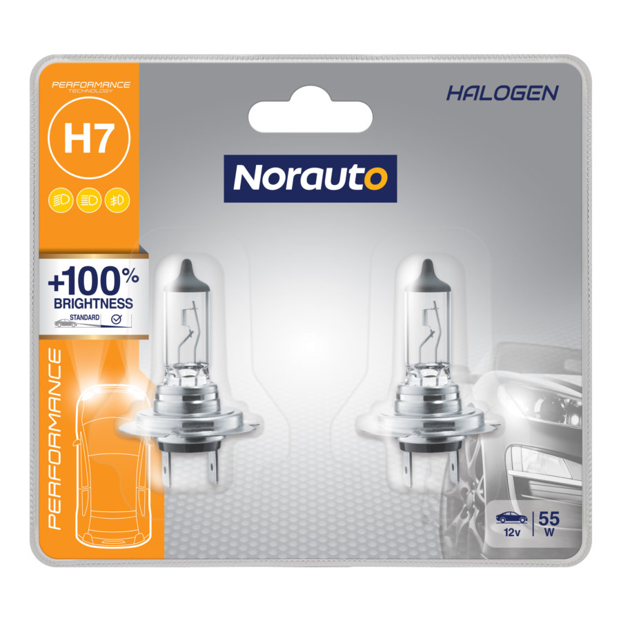 2 Ampoules H7 NORAUTO Performance +100% - Norauto