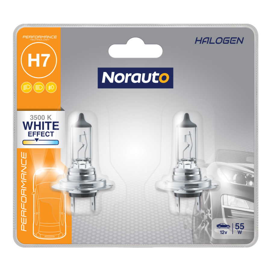 2 Ampoules H7 Norauto White Effect
