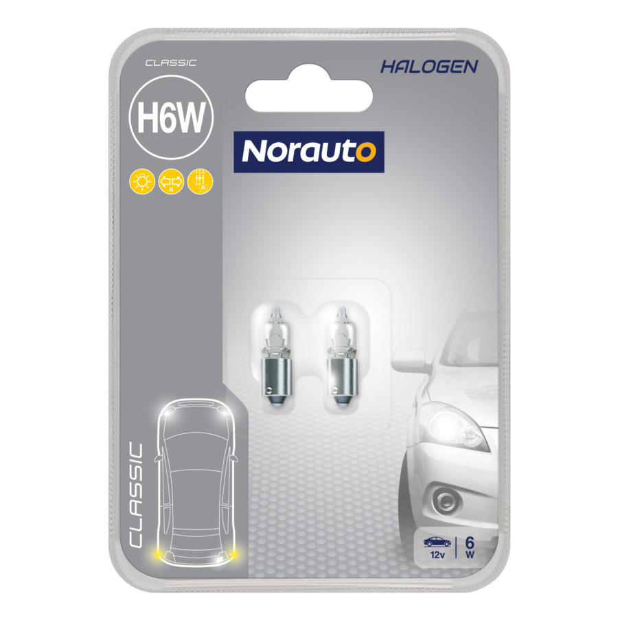 2 Ampoules H6w Norauto Classic