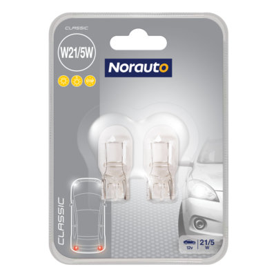 2 Ampoules W21/5W NORAUTO Classic - Norauto