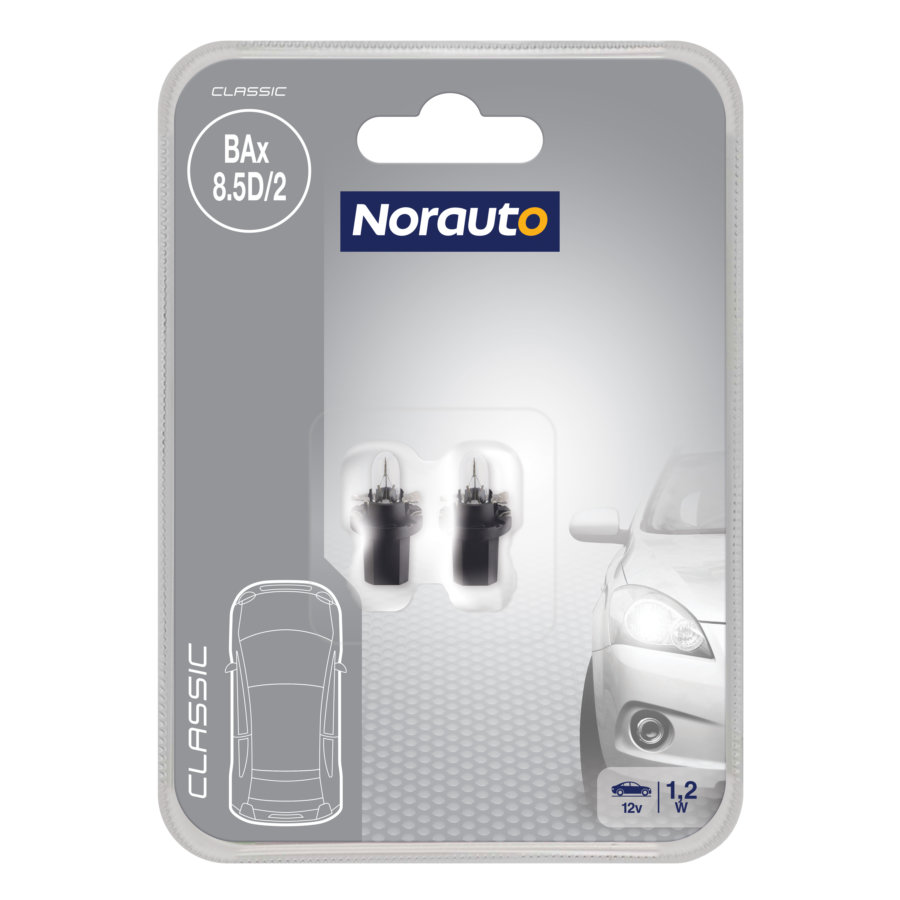 2 Ampoules Bax 8.5/d2 Norauto Classic