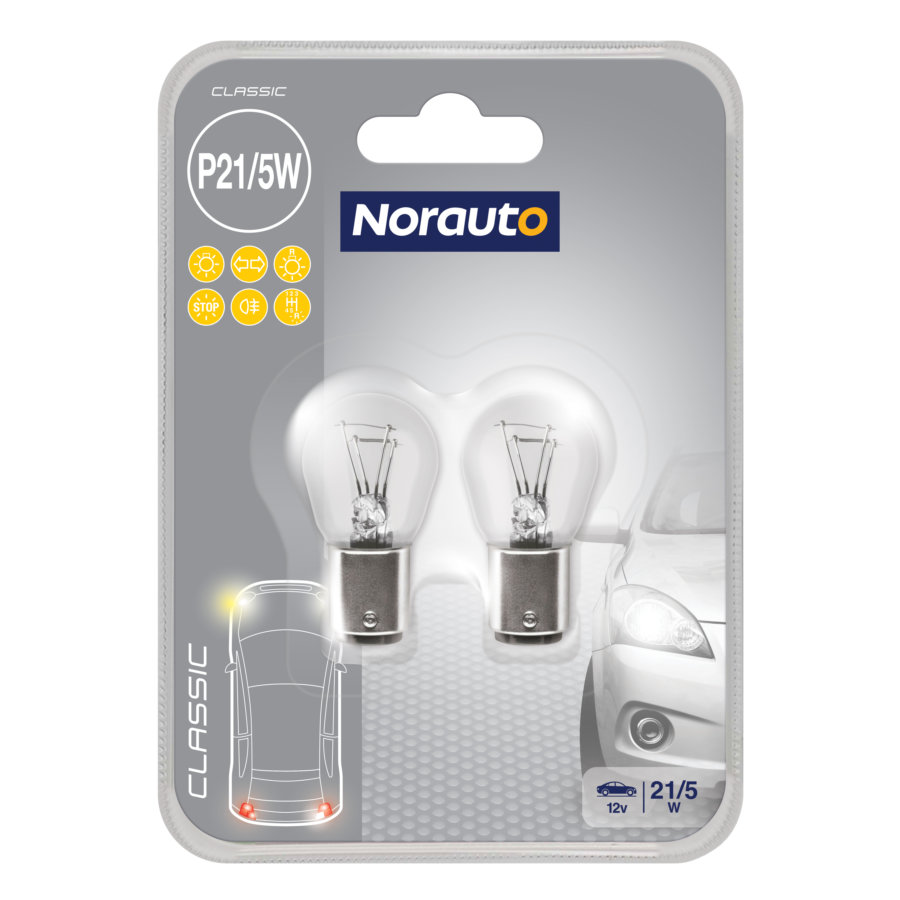 2 Ampoules P21/5w Norauto Classic