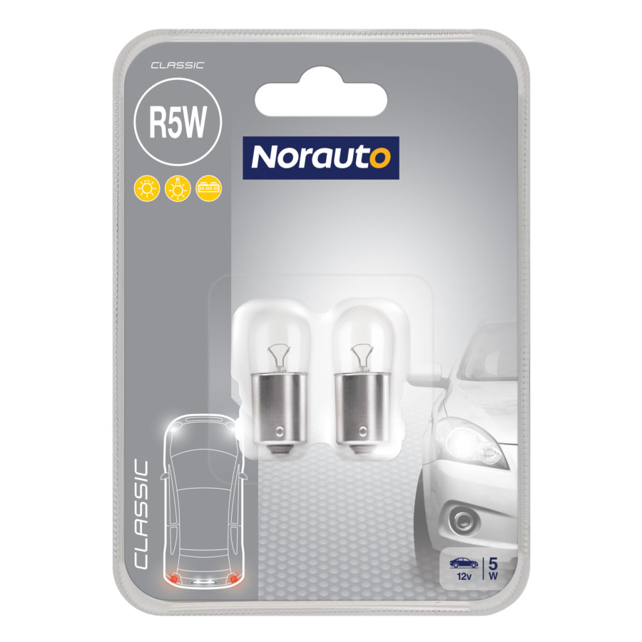 2 Ampoules R5w Norauto Classic