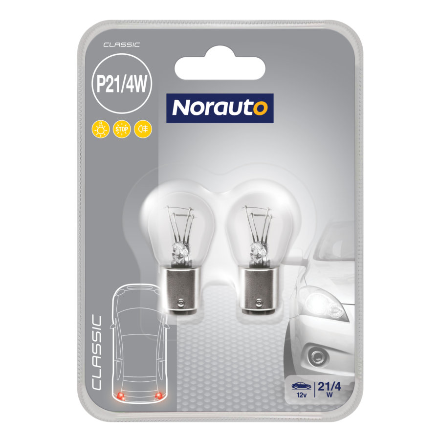 2 Ampoules P21/4w Norauto Classic
