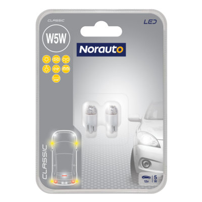 2 Ampoules LED W5W NORAUTO Classic LED - Norauto