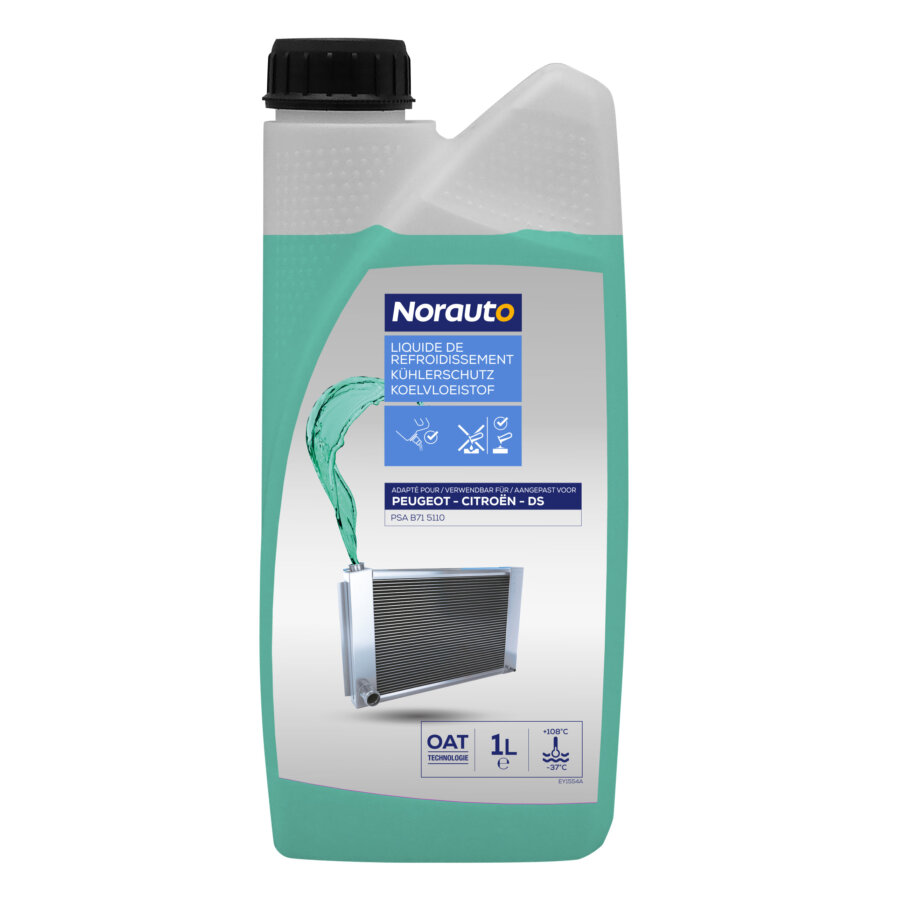 Liquide De Refroidissement Vert Bleu -35°c Norauto 1 L