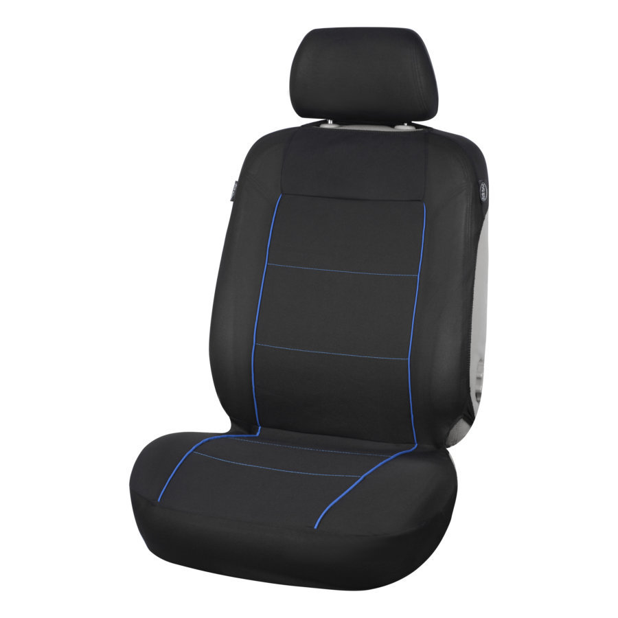 1 Housse Universelle Siège Avant 1er Prix Noir Et Bleu