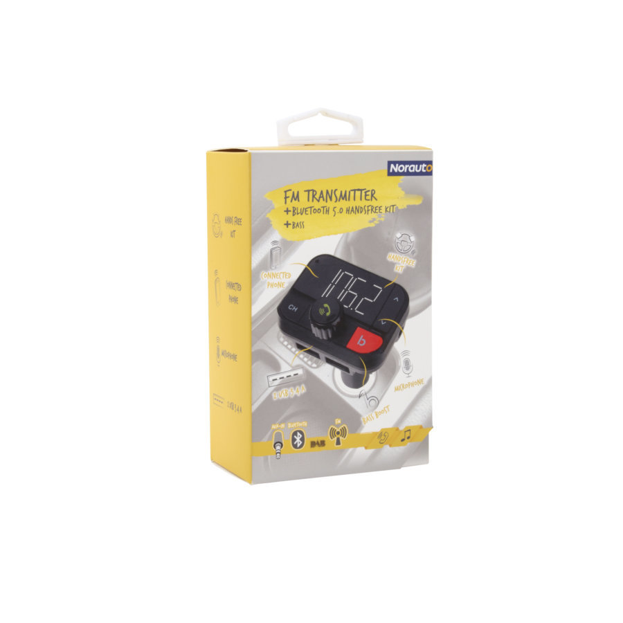 Transmetteur FM Bluetooth Pour Voiture - Adaptateur Audio Mains Libres, Chargeur Allume-cigare PD 25W + QC3.1, RGB LED