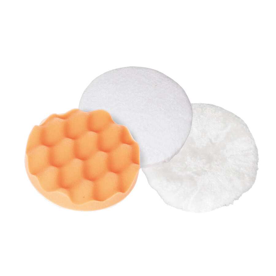 1 Coussin En Mousse + 2 Bonnets 15cm Pour La Polisseuse Sans Fil Norauto