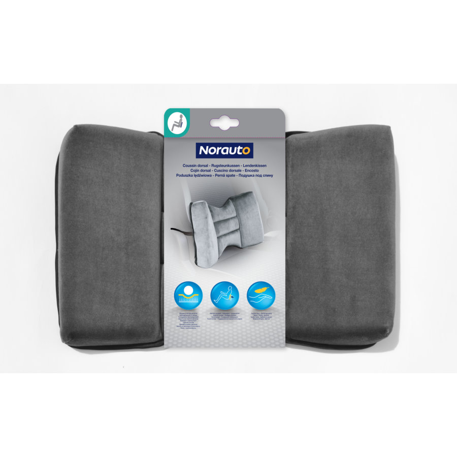 Coussin Lombaire À Mémoire De Forme Gris Norauto