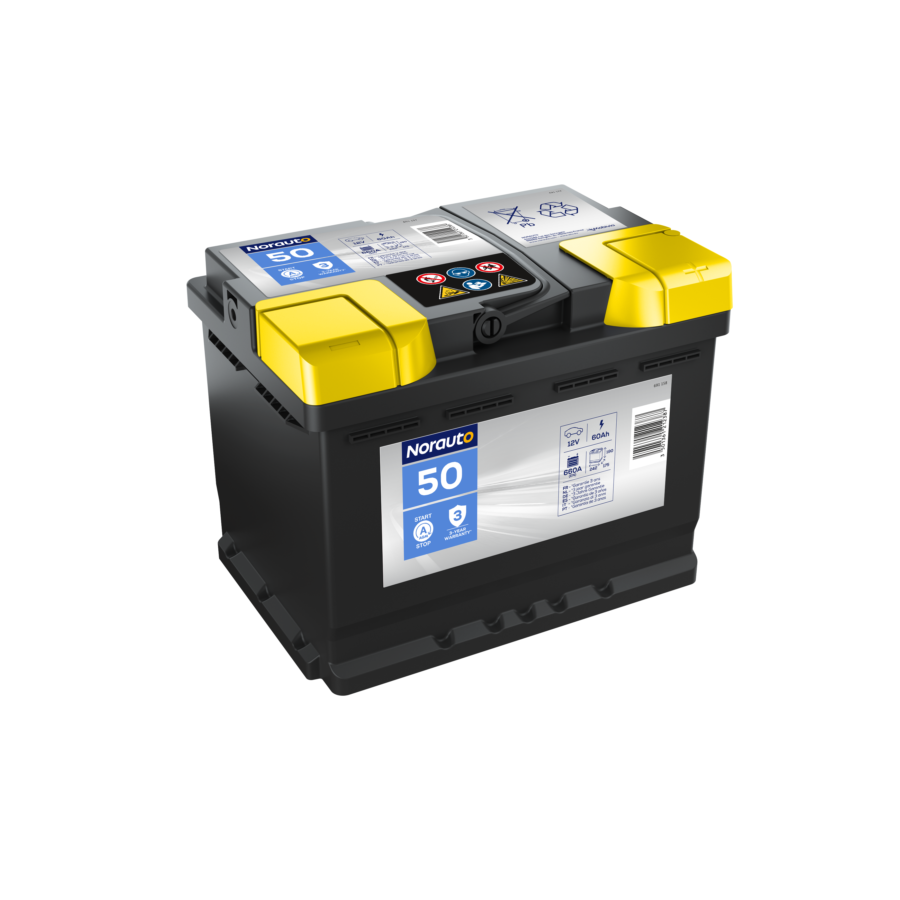 Batterie Start & Stop Norauto Agm Bv50 60 Ah - 660 A