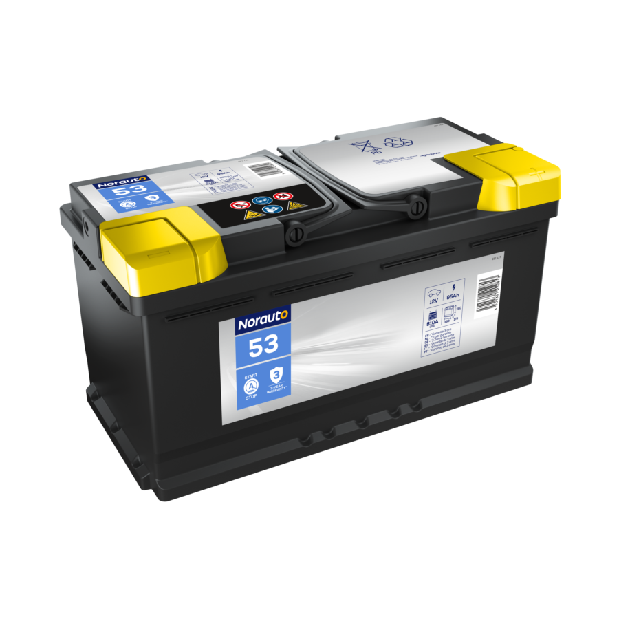 Batterie Start & Stop Norauto Agm Bv53 95ah - 810 A