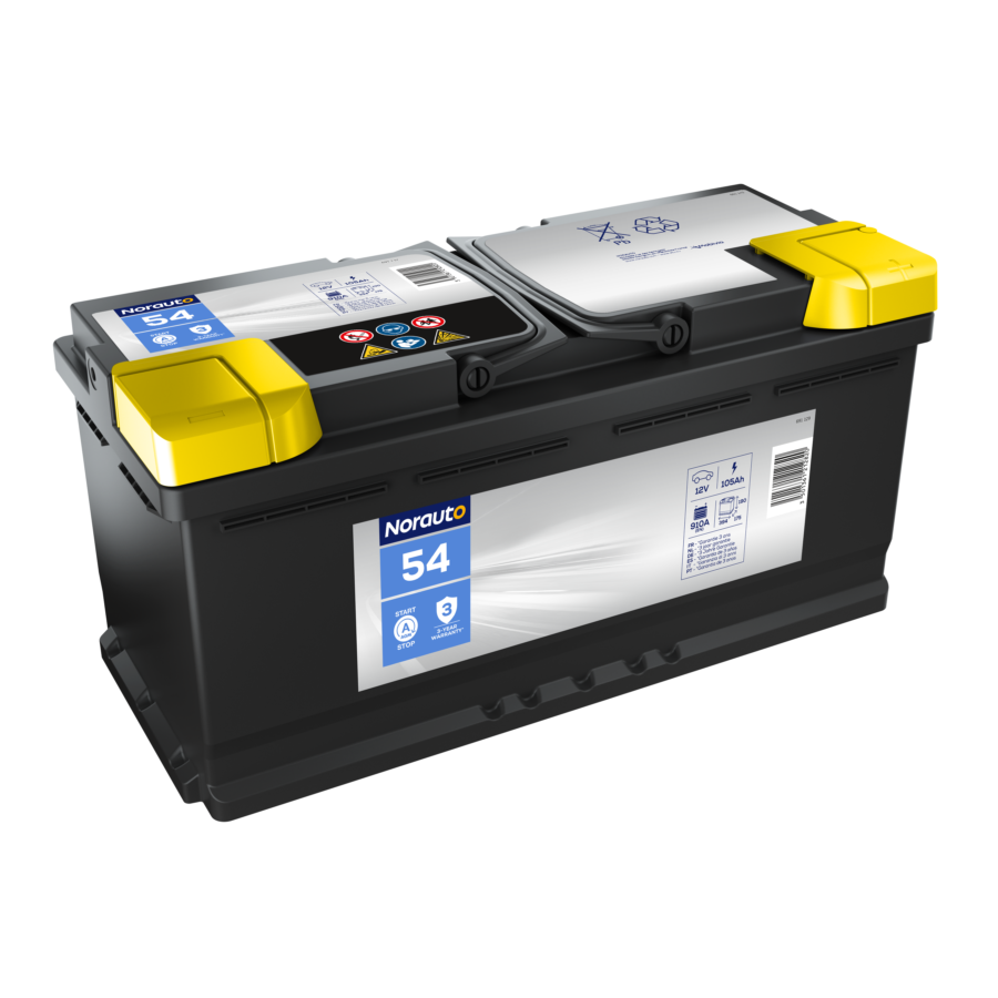 Batterie Start & Stop Norauto Agm Bv54 105 Ah - 910 A