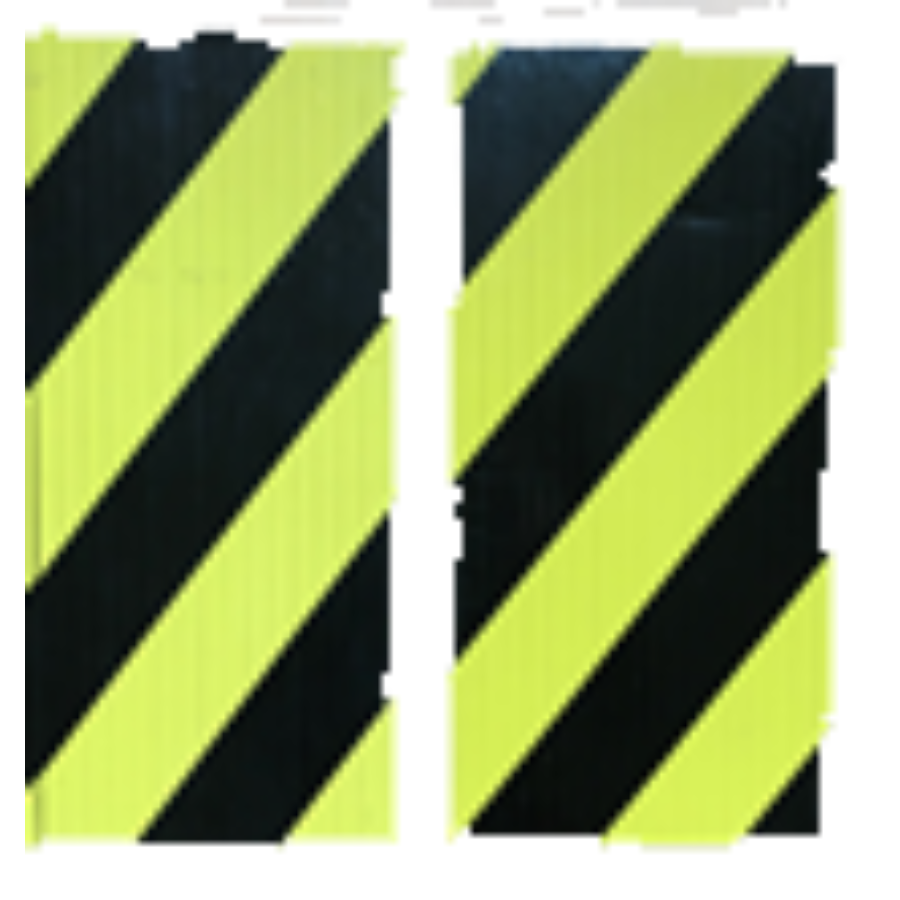 2 Mousses De Protection Lamellées Jaune Et Noir Pour Voiture 30 Cm Norauto