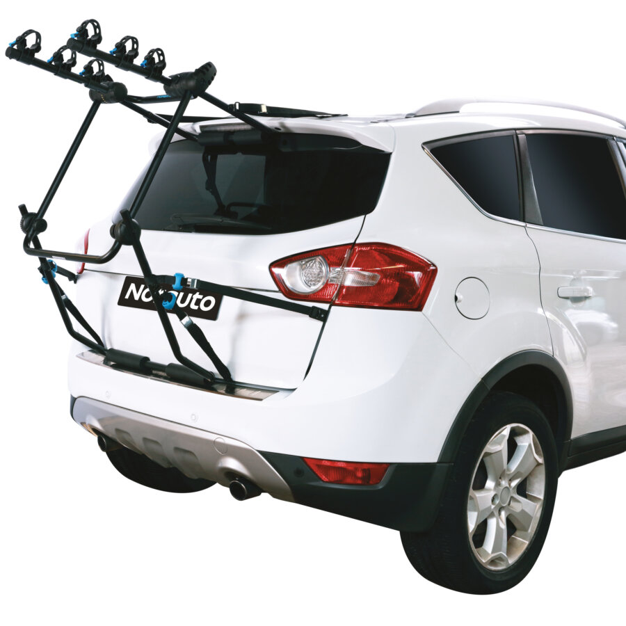 Porte-vélos Voiture 3 Vélos Universel - Attelage Hayon, Sangles, Pliable, Acier