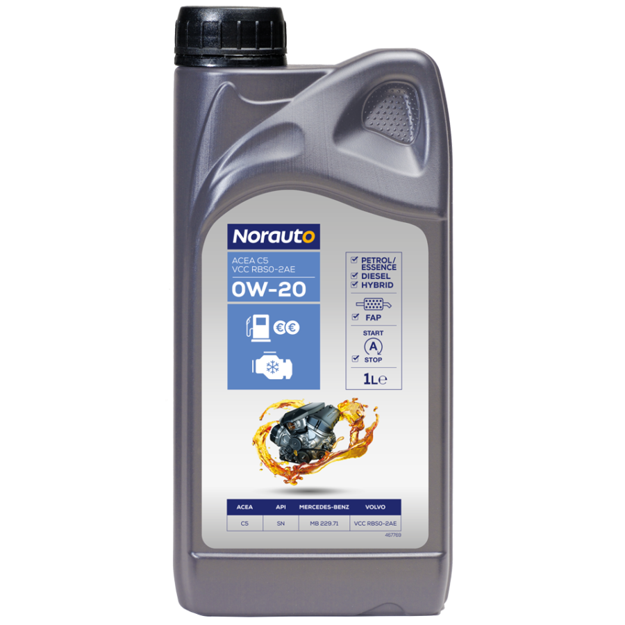 Huile Moteur Norauto 0w20 C5 Volvo Rbs0-2ae 1l