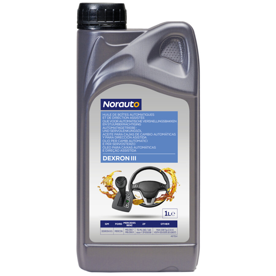 Huile De Boîte Automatique Et De Direction Assistée Norauto Dexron Iii 1l