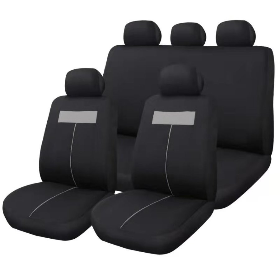 Jeu Complet De Housses Universelles Voiture 1er Prix Noir Et Gris