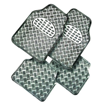 Tapis De Voiture Universels 4 Pièces En PVC Imperméable - Revêtement Caoutchouc, 3.6 Kg - Pour Toutes Voitures - 8