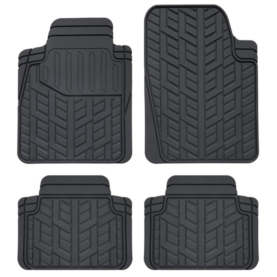 4 Tapis Universels En Pvc Norauto Noir