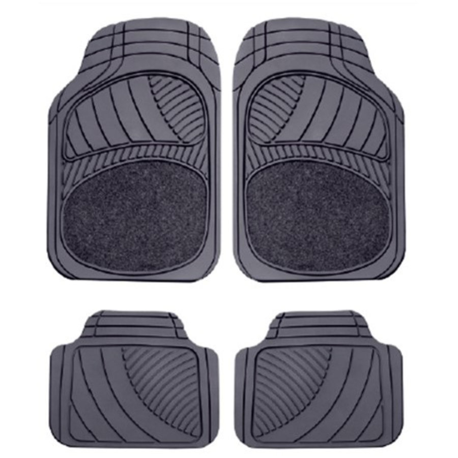 4 Tapis Universels En Pvc Et Moquette Norauto Noir